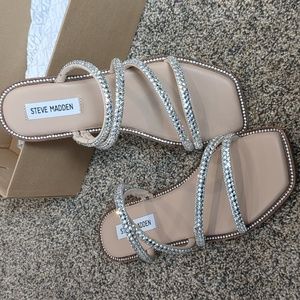 Steve Madden rhinestone sandals size 7 brand new never worn inbox.